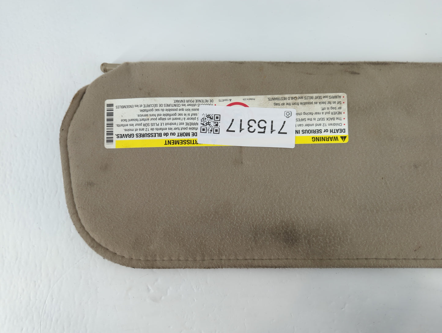 2003-2021 Chevrolet Express 2500 Sun Visor Shade Replacement Driver Left Mirror Fits OEM Used Auto Parts - Oemusedautoparts1