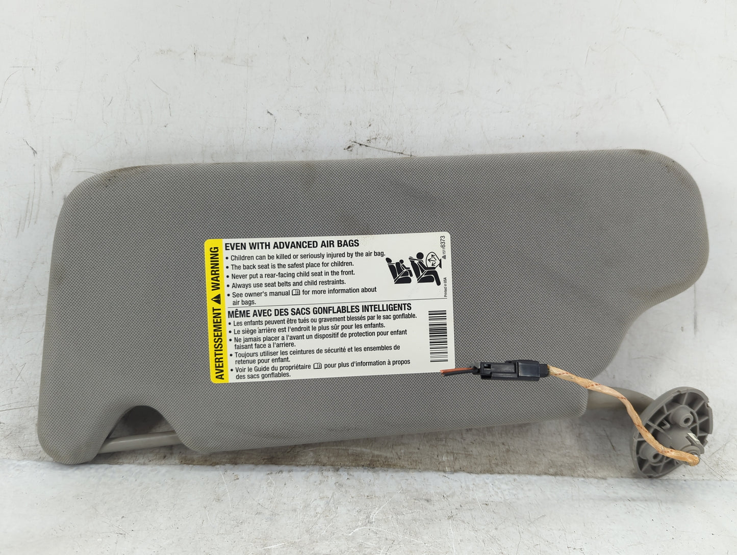 2006-2016 Chevrolet Impala Sun Visor Shade Replacement Passenger Right Mirror Fits OEM Used Auto Parts - Oemusedautoparts1.c