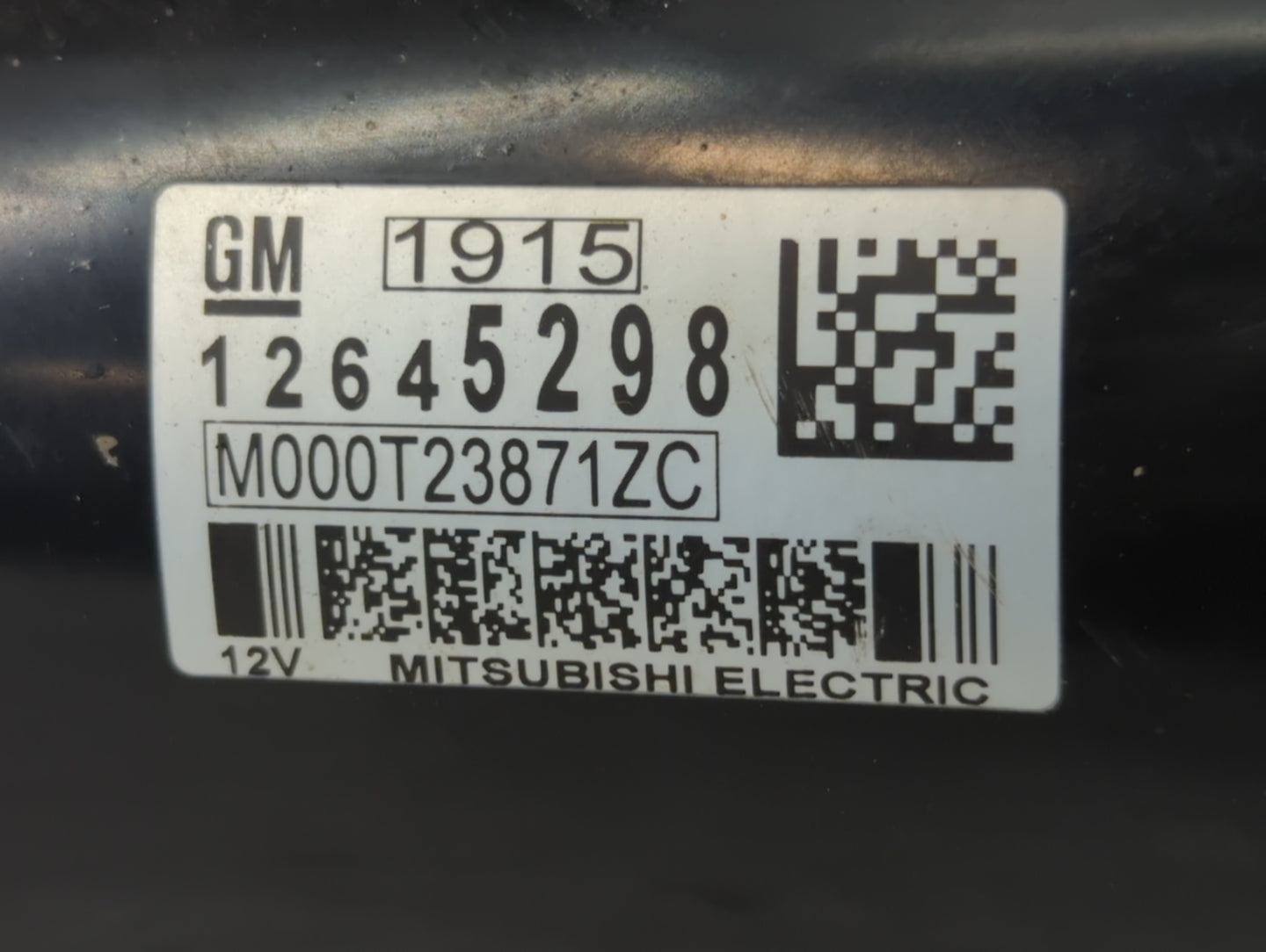 2012-2020 Chevrolet Impala Car Starter Motor Solenoid OEM P/N:M000T23871ZC 12645298 Fits OEM Used Auto Parts - Oemusedautopa