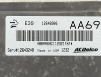 2012 Chevrolet Impala PCM Engine Control Computer ECU ECM PCU OEM P/N:12648906 12643248 Fits Fits 2010 2011 2013 OEM Used Au