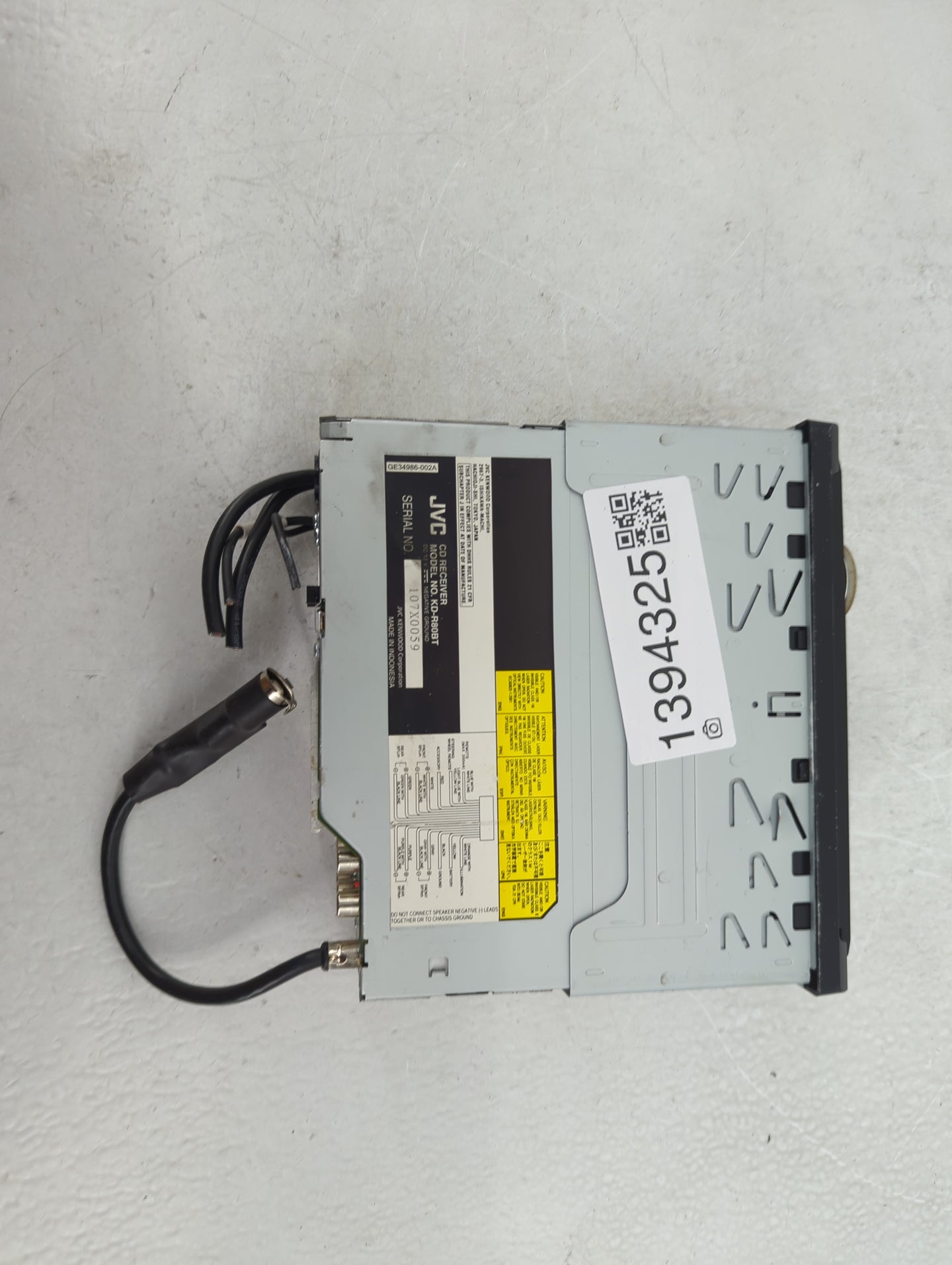 2012 Chevrolet Impala Radio AM FM Cd Player Receiver Replacement P/N:107X0059 Fits OEM Used Auto Parts - Oemusedautoparts1.c