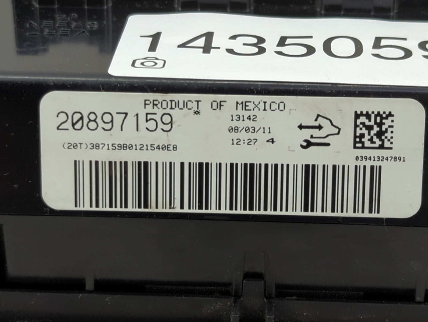 2012-2016 Chevrolet Impala Climate Control Module Temperature AC/Heater Replacement P/N:20897159 Fits OEM Used Auto Parts - 