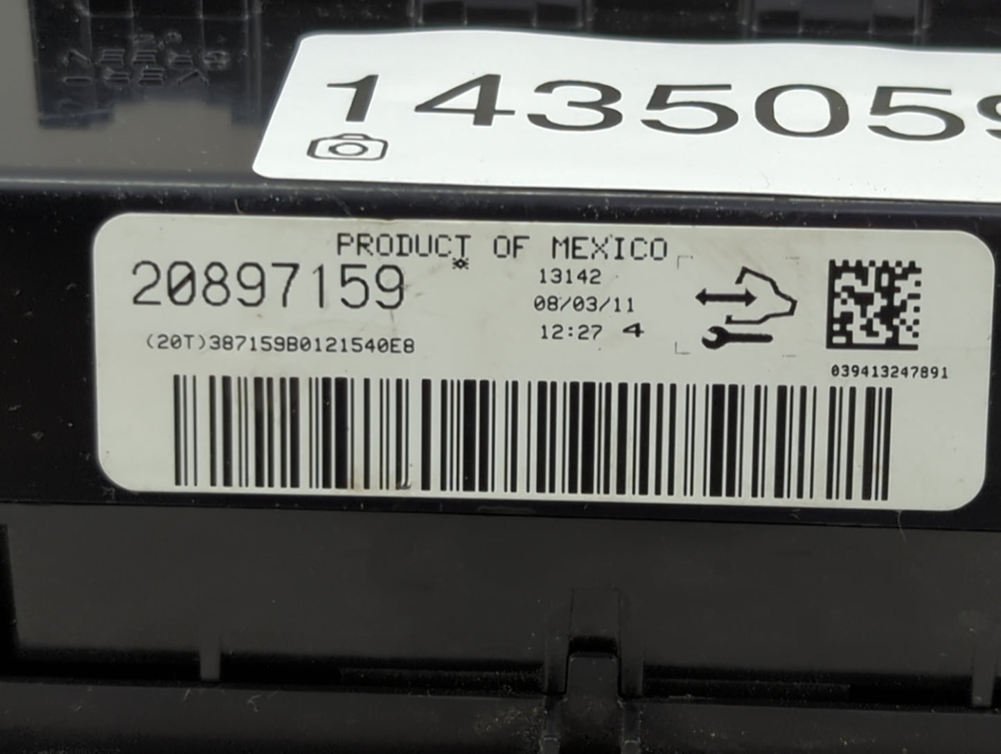 2012-2016 Chevrolet Impala Climate Control Module Temperature AC/Heater Replacement P/N:20897159 Fits OEM Used Auto Parts - 
