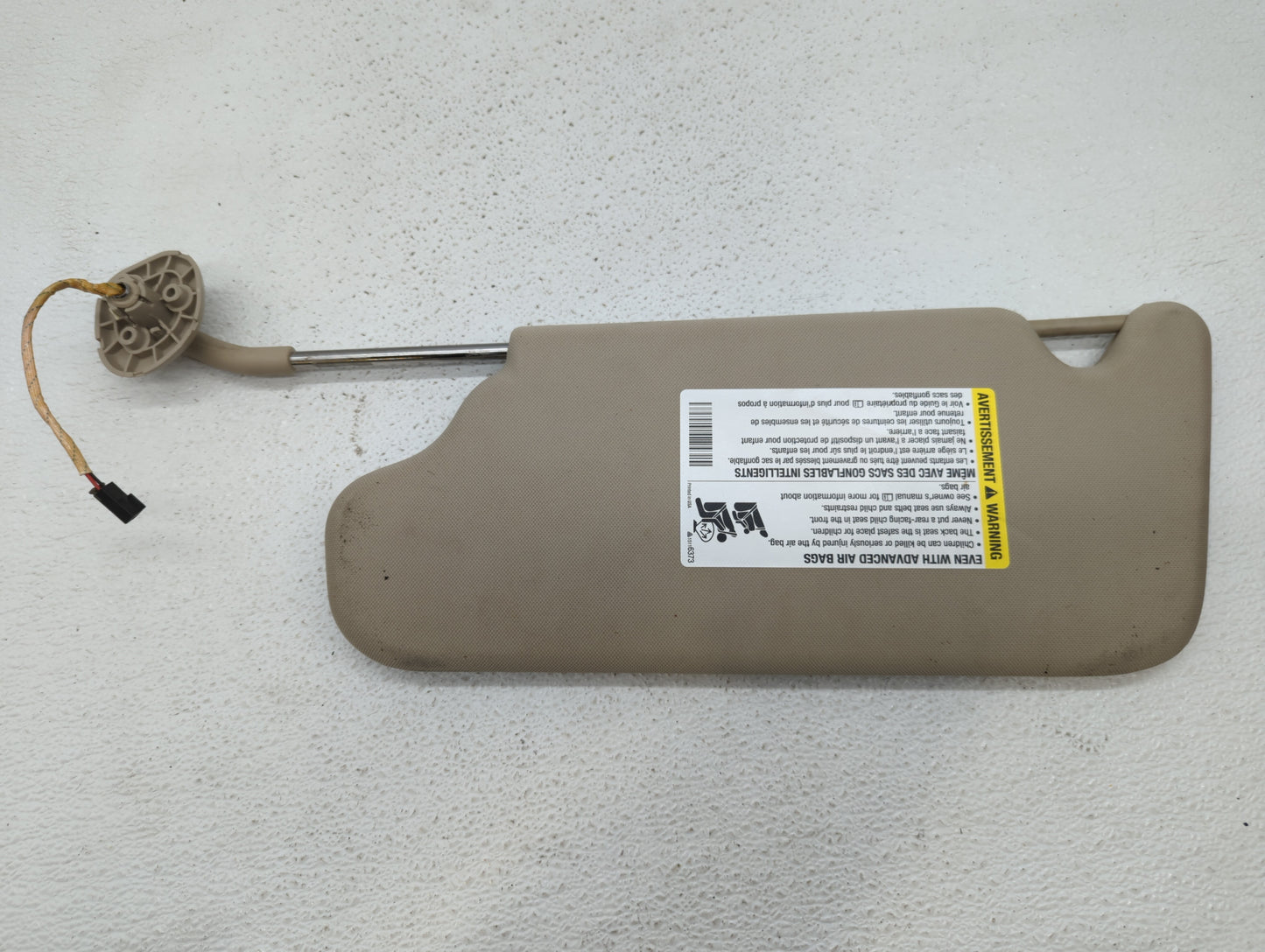 2006-2016 Chevrolet Impala Sun Visor Shade Replacement Passenger Right Mirror Fits OEM Used Auto Parts - Oemusedautoparts1.c