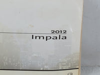 2012 Chevrolet Impala Owners Manual Book Guide P/N:20864990 A OEM Used Auto Parts - Oemusedautoparts1.com