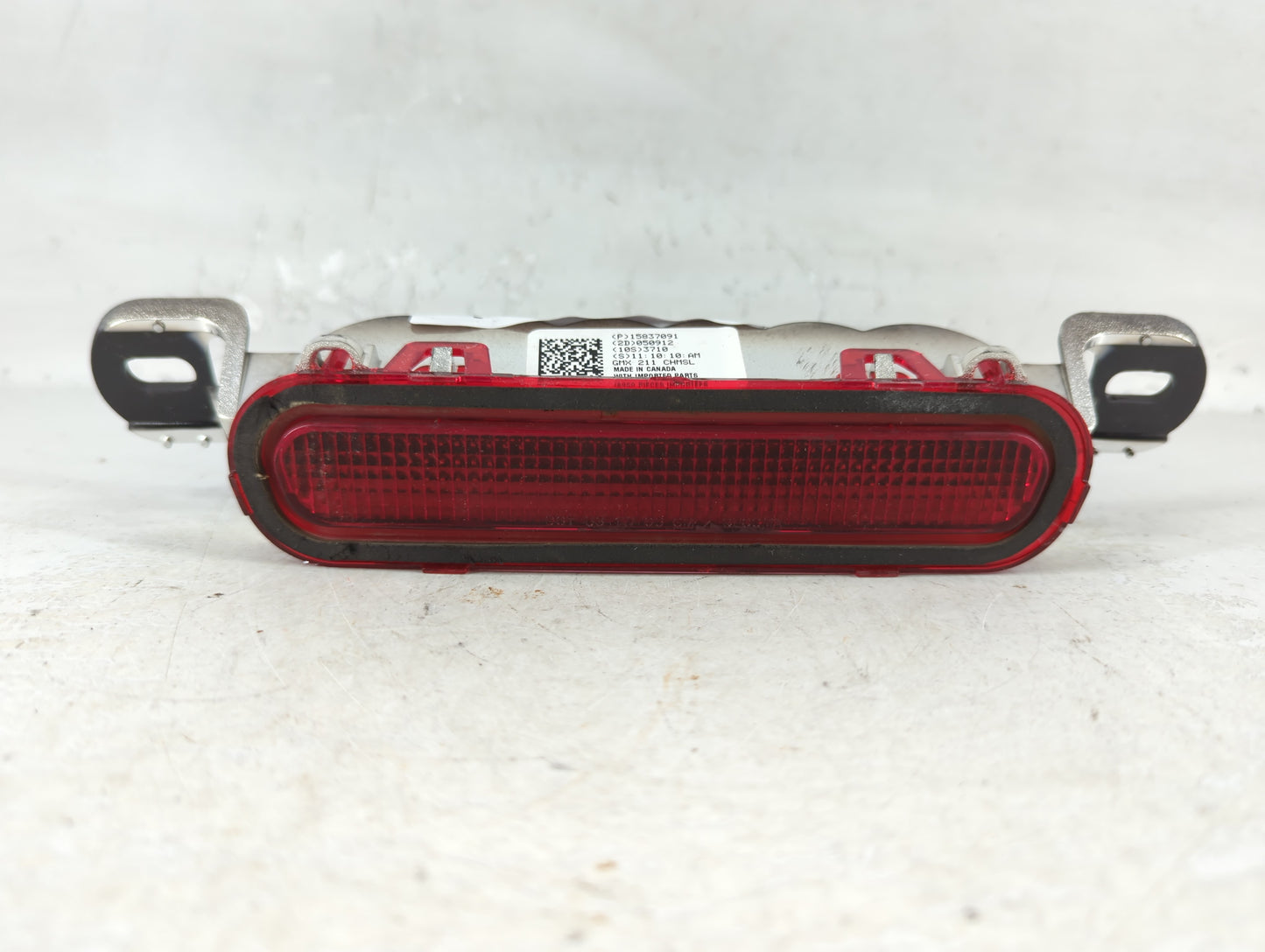 2012 Chevrolet Impala Third Brake Light Tail Light P/N:15837091 Fits OEM Used Auto Parts - Oemusedautoparts1.com