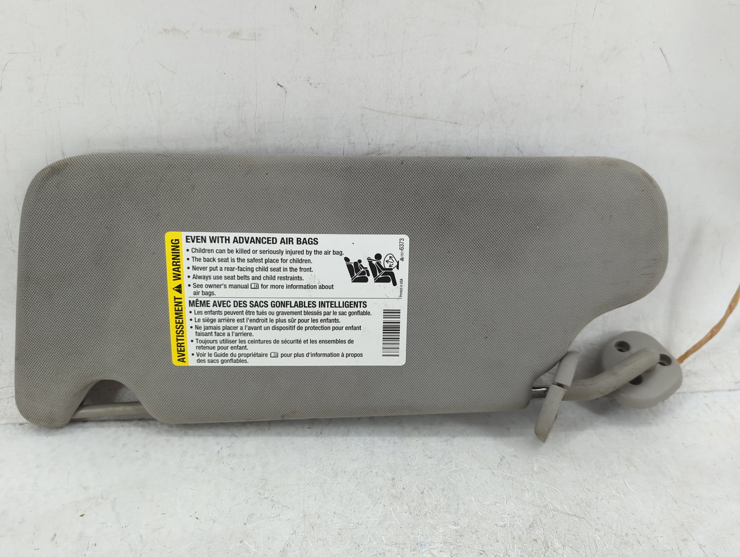 2006-2016 Chevrolet Impala Sun Visor Shade Replacement Passenger Right Mirror Fits OEM Used Auto Parts - Oemusedautoparts1.c