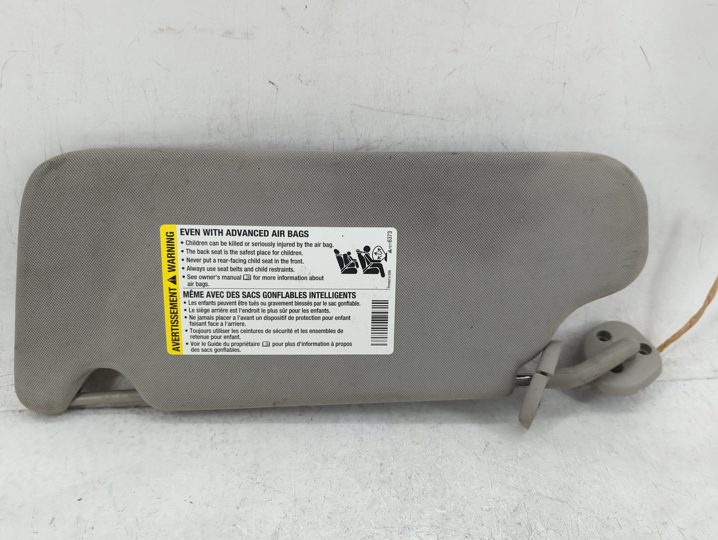 2006-2016 Chevrolet Impala Sun Visor Shade Replacement Passenger Right Mirror Fits OEM Used Auto Parts - Oemusedautoparts1.c