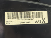 2012-2016 Chevrolet Impala Instrument Cluster Speedometer Gauges P/N:20863096 28233973 Miles:123K Fits OEM Used Auto Parts -