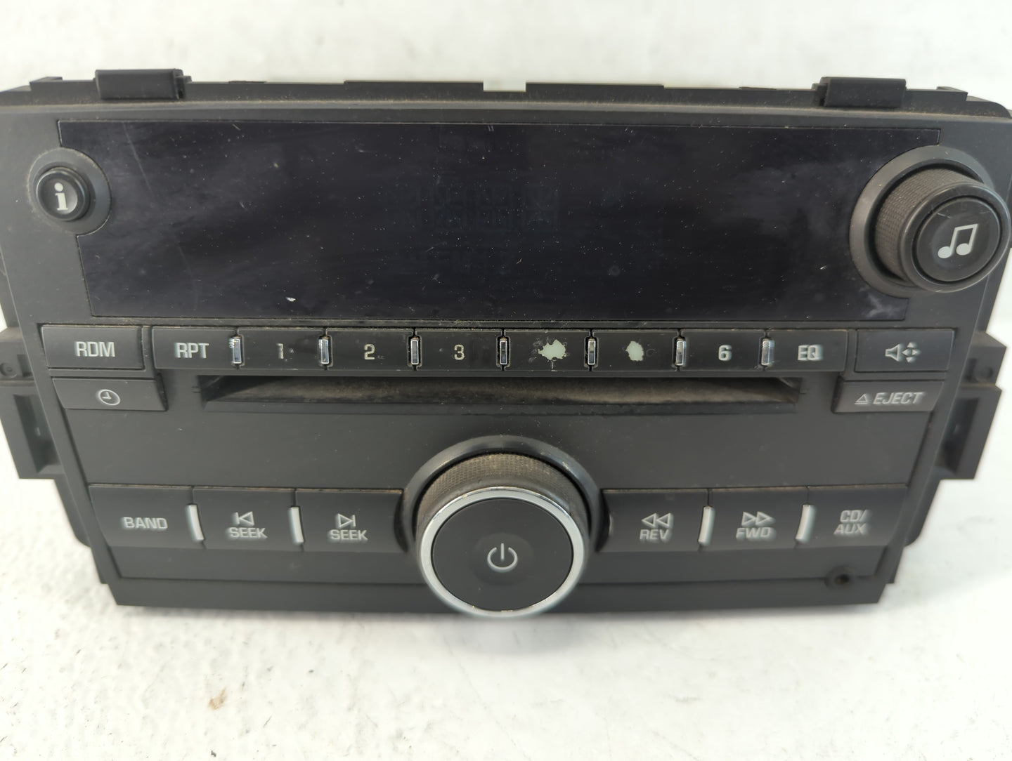 2011-2012 Chevrolet Impala Radio AM FM Cd Player Receiver Replacement P/N:20756283 Fits Fits 2011 2012 OEM Used Auto Parts -