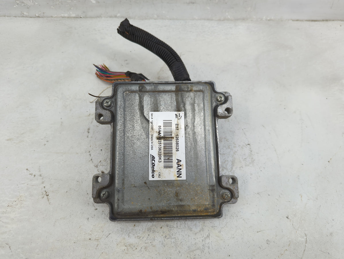 2007-2012 Chevrolet Malibu PCM Engine Control Computer ECU ECM PCU OEM P/N:12638026 12612397 Fits OEM Used Auto Parts - Oemu