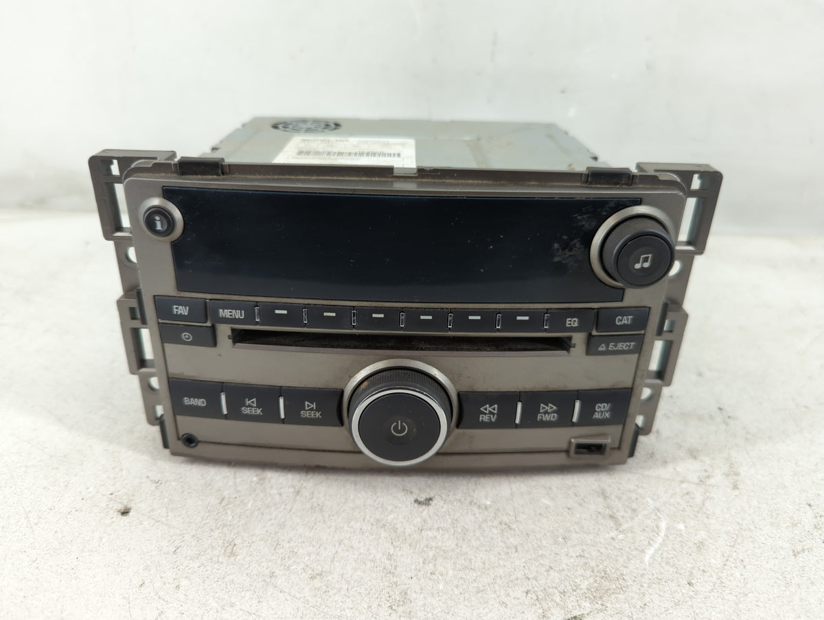 2009-2012 Chevrolet Malibu Radio AM FM Cd Player Receiver Replacement P/N:20940842 Fits Fits 2009 2010 2011 2012 OEM Used Au