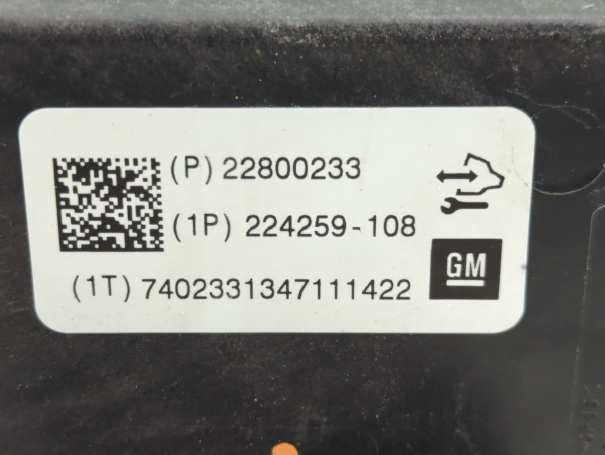 2012 Chevrolet Malibu Anti-Lock Brake ABS Pump Module Actuator OEM P/N:22800233 224259-108 Fits OEM Used Auto Parts - Oemuse