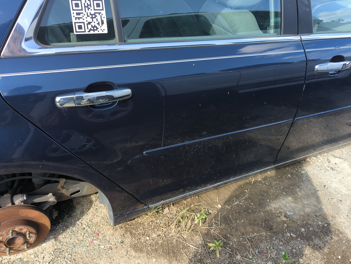 2008-2012 Chevrolet Malibu Passenger Rear Door Oem - Oemusedautoparts1.com