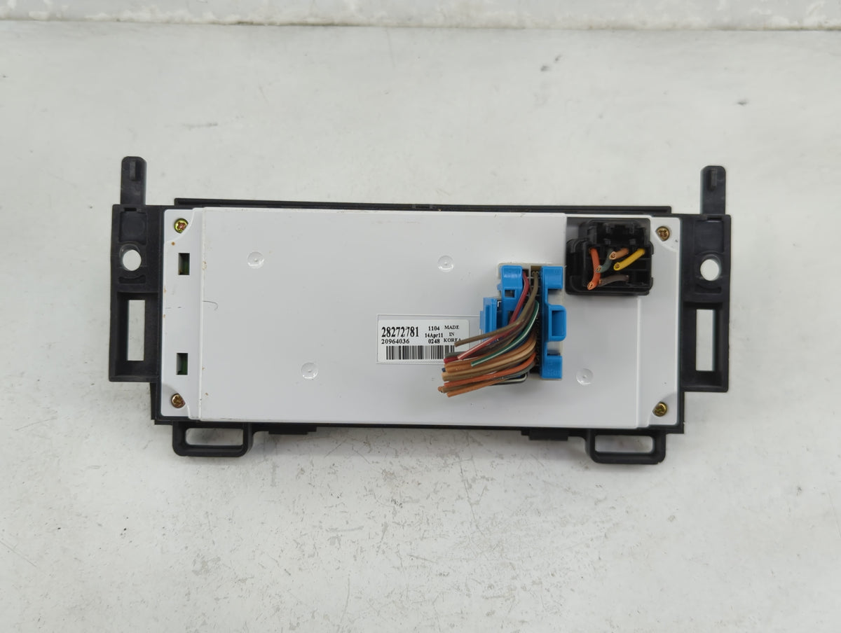2008-2012 Chevrolet Malibu Climate Control Module Temperature AC/Heater Replacement P/N:28272781 20964036 Fits OEM Used Auto