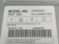 2009-2012 Chevrolet Malibu Radio AM FM Cd Player Receiver Replacement P/N:20940843 Fits Fits 2009 2010 2011 2012 OEM Used Au