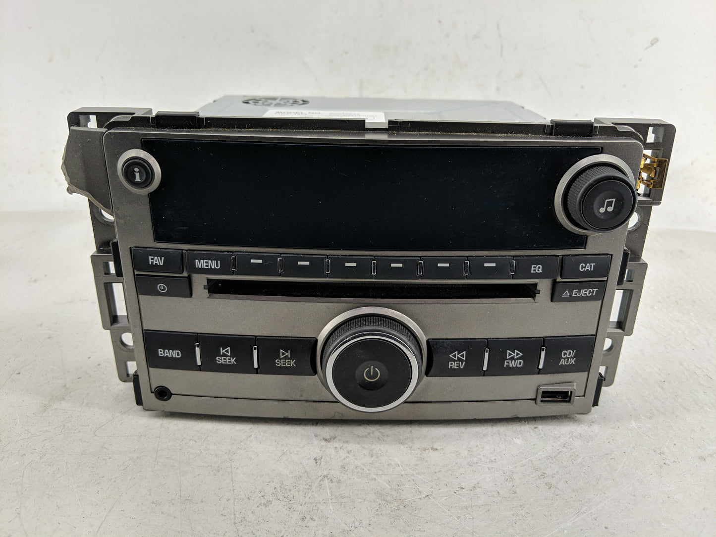 2009-2012 Chevrolet Malibu Radio AM FM Cd Player Receiver Replacement P/N:20940842 Fits Fits 2009 2010 2011 2012 OEM Used Au