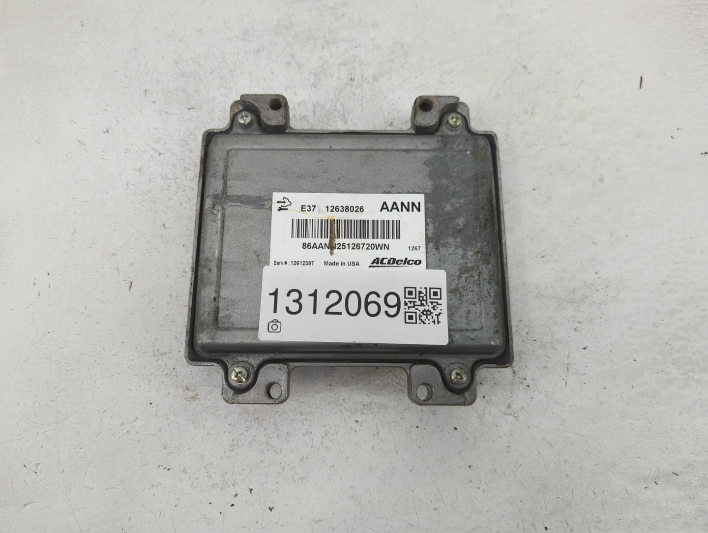 2007-2012 Chevrolet Malibu PCM Engine Control Computer ECU ECM PCU OEM P/N:12638026 Fits Fits 2007 2008 2009 2010 2011 2012 