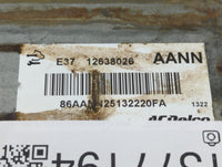 2007-2012 Chevrolet Malibu PCM Engine Control Computer ECU ECM PCU OEM P/N:12638026 Fits Fits 2007 2008 2009 2010 2011 2012 