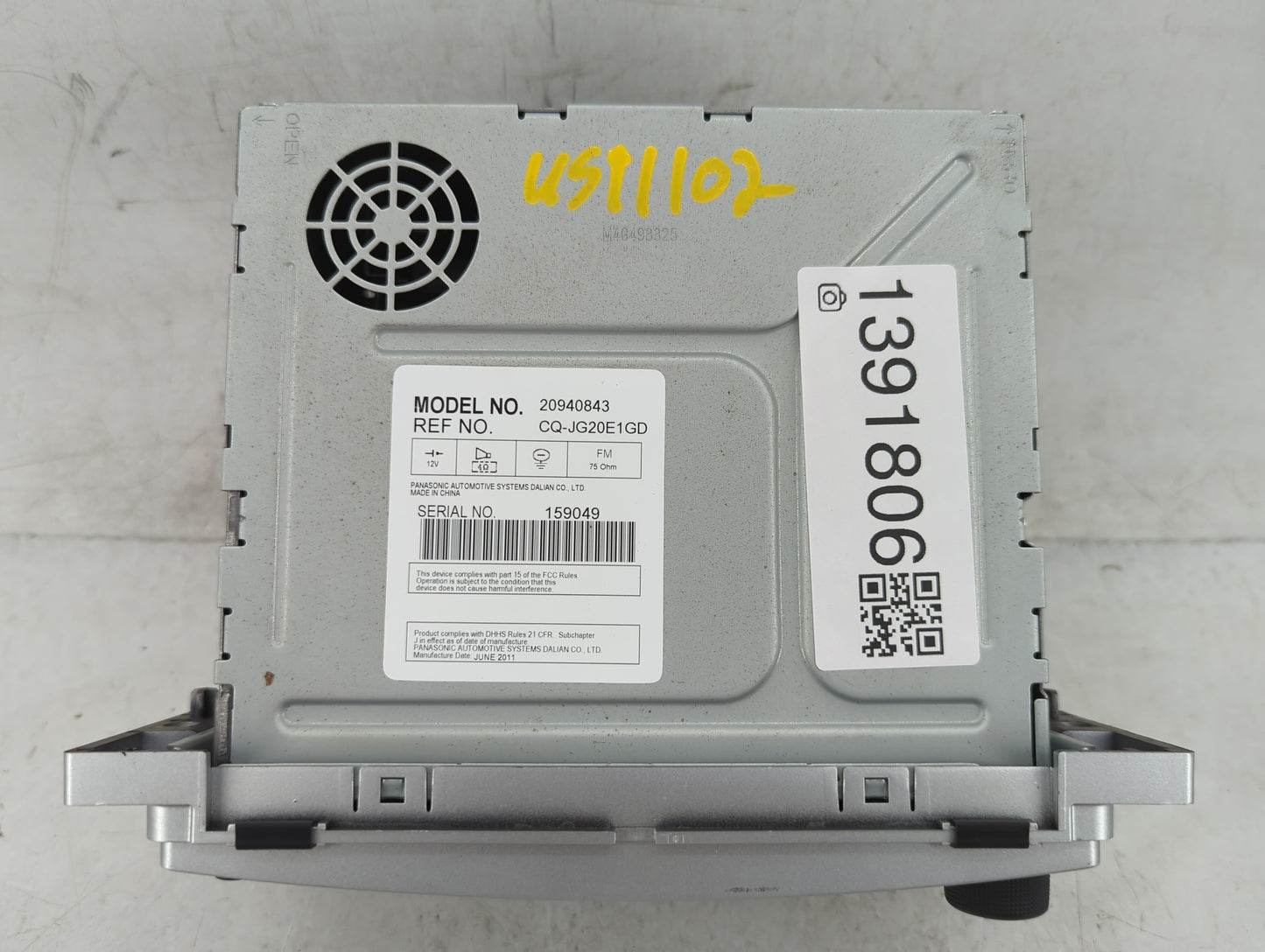 2009-2012 Chevrolet Malibu Radio AM FM Cd Player Receiver Replacement P/N:20940843 Fits Fits 2009 2010 2011 2012 OEM Used Au