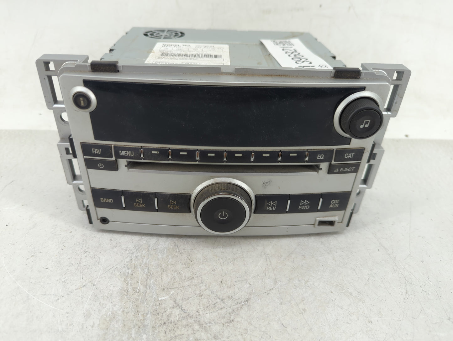 2009-2012 Chevrolet Malibu Radio AM FM Cd Player Receiver Replacement P/N:20940843 Fits Fits 2009 2010 2011 2012 OEM Used Au