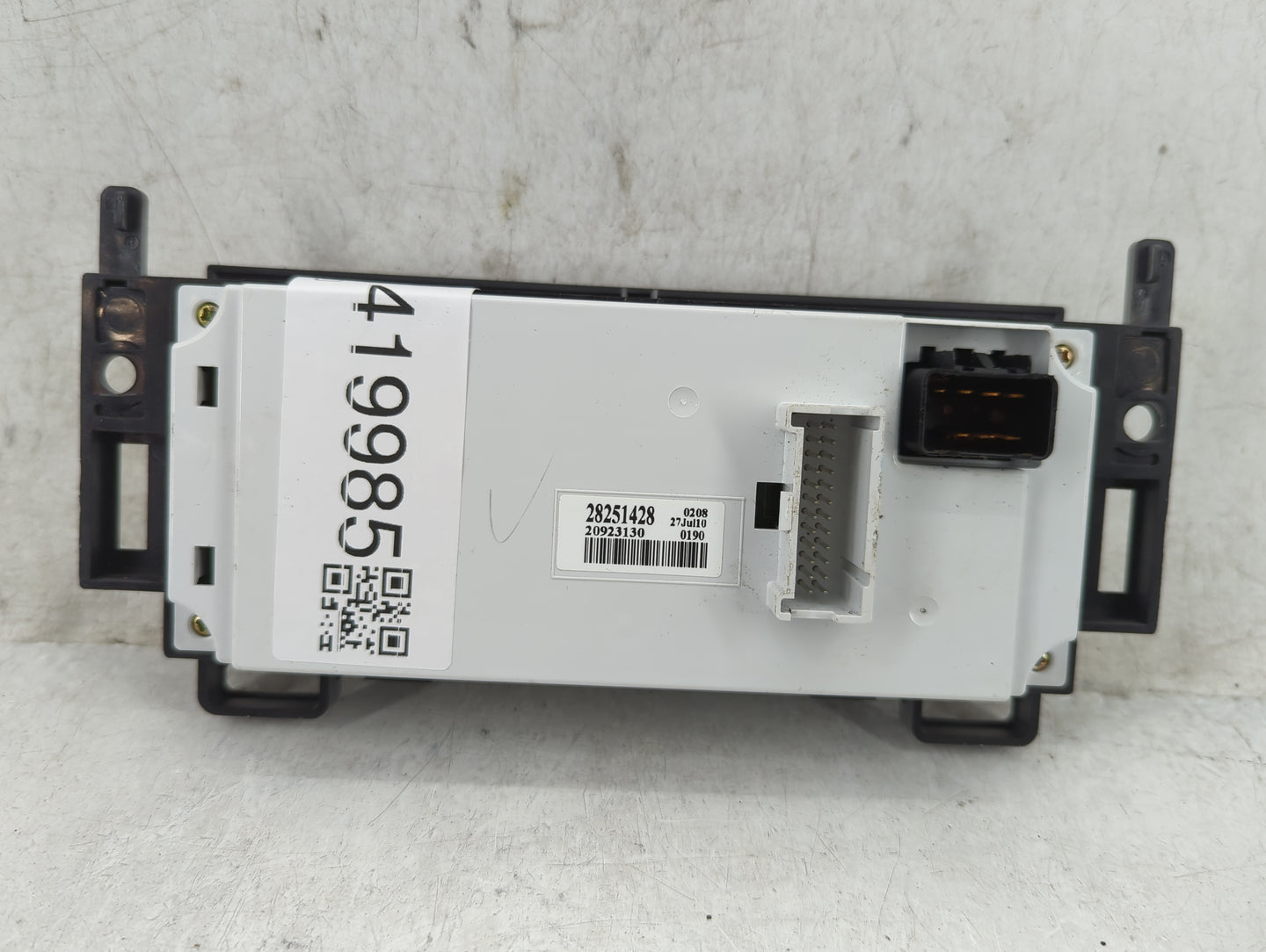 2008-2012 Chevrolet Malibu Climate Control Module Temperature AC/Heater Replacement P/N:20923130 28251428 Fits OEM Used Auto