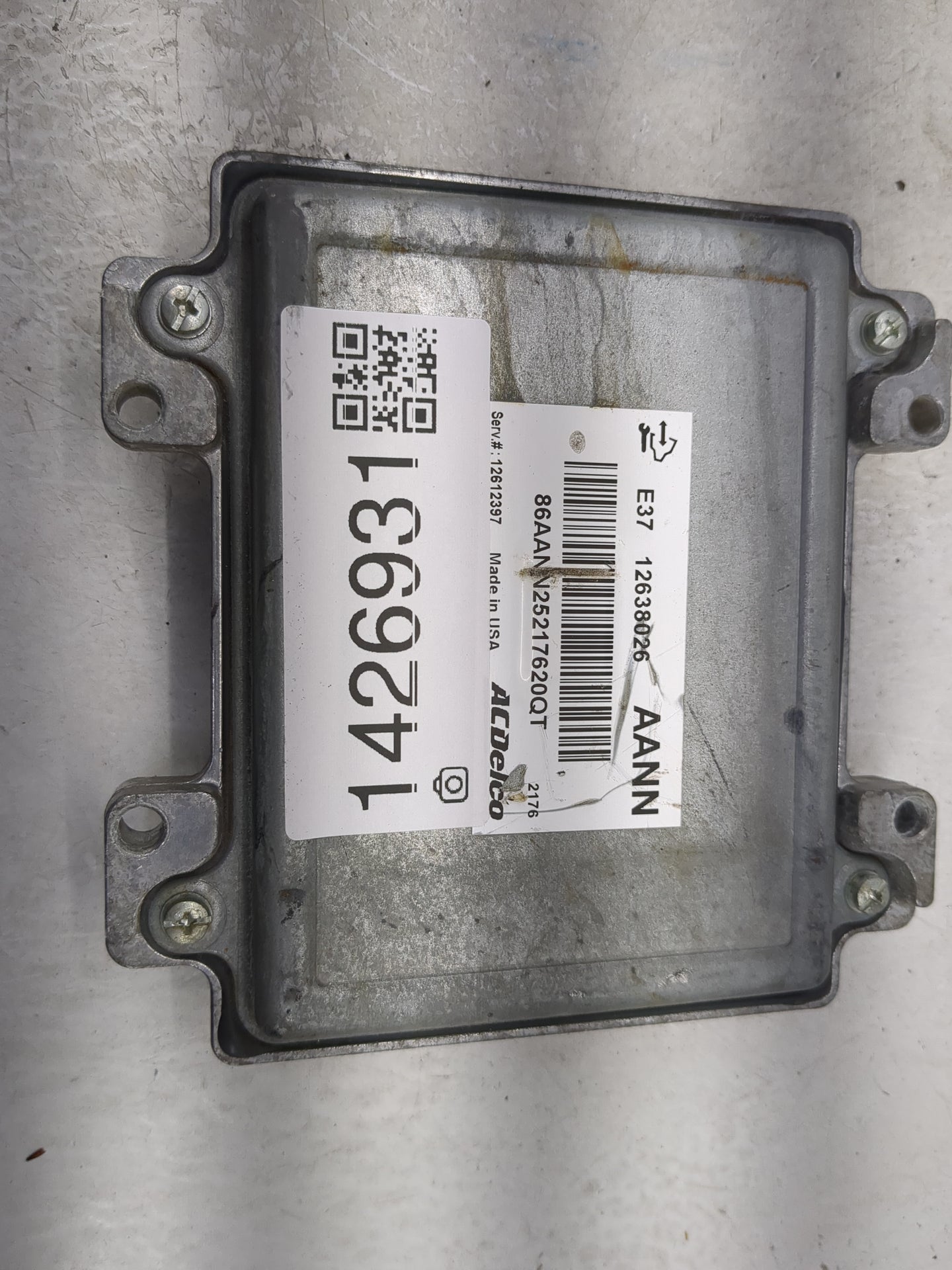 2007-2012 Chevrolet Malibu PCM Engine Control Computer ECU ECM PCU OEM P/N:12638026 12612397 Fits OEM Used Auto Parts - Oemu