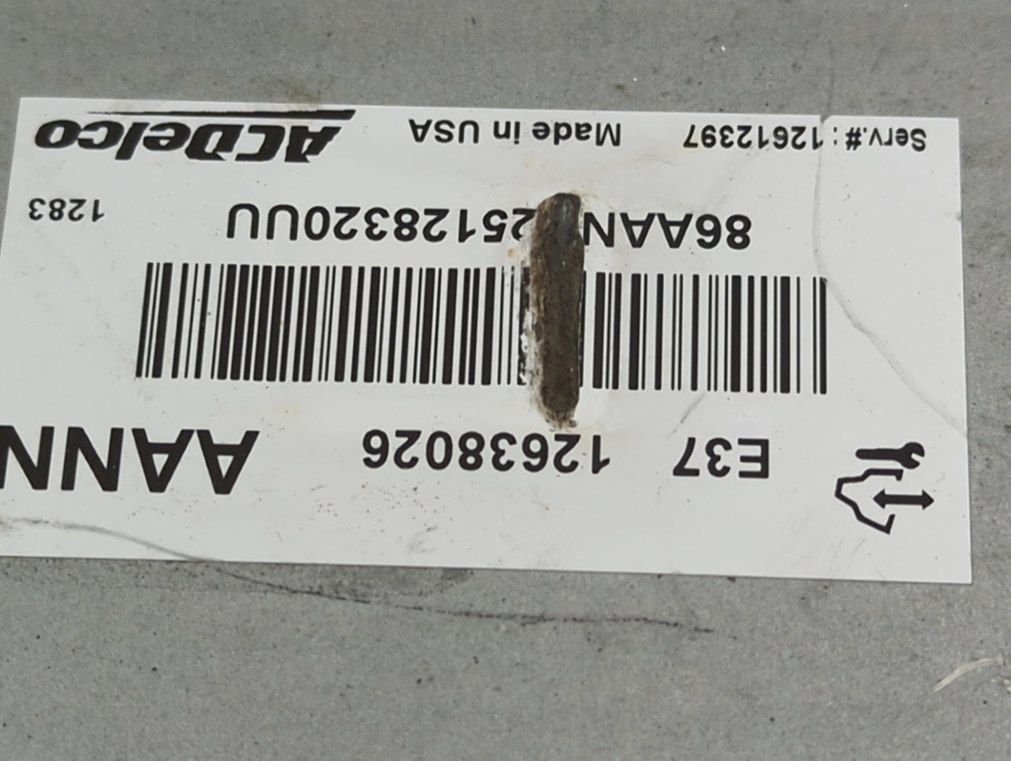 2007-2012 Chevrolet Malibu PCM Engine Control Computer ECU ECM PCU OEM P/N:12638026 Fits Fits 2007 2008 2009 2010 2011 2012 