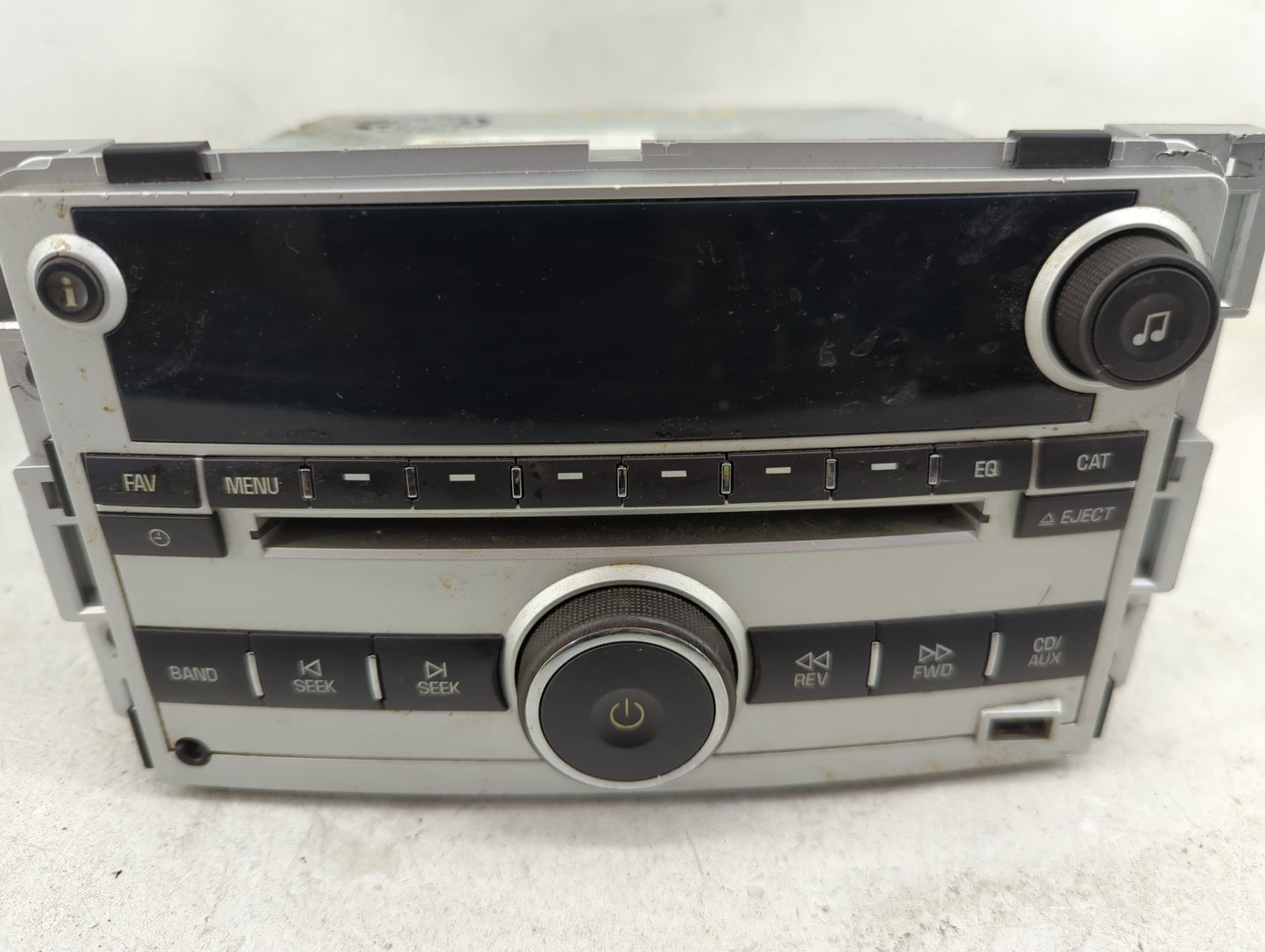 2009-2012 Chevrolet Malibu Radio AM FM Cd Player Receiver Replacement P/N:20940843 CQ-JG20E1GD Fits Fits 2009 2010 2011 2012