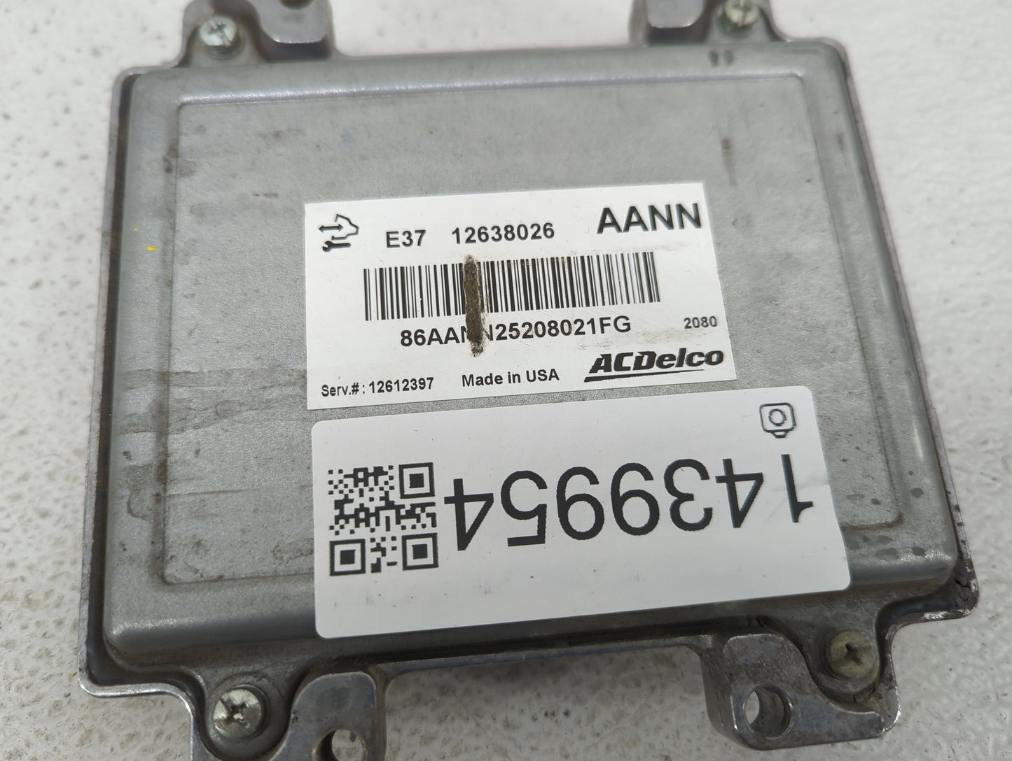 2007-2012 Chevrolet Malibu PCM Engine Control Computer ECU ECM PCU OEM P/N:12638026 12612397 Fits OEM Used Auto Parts - Oemu