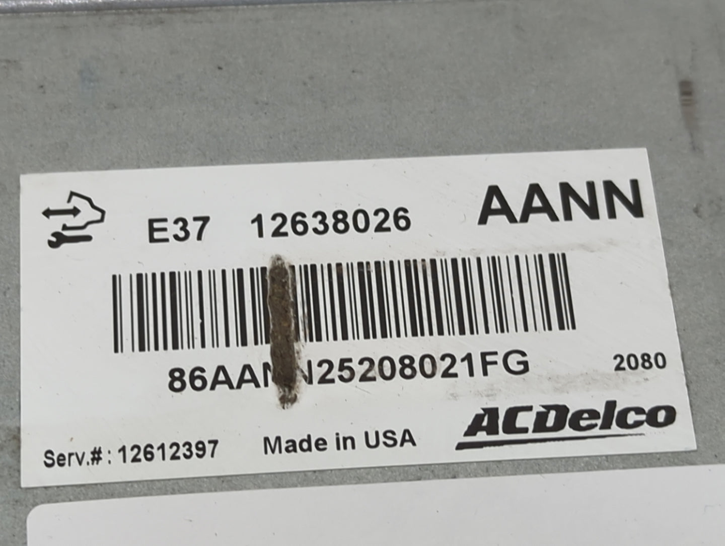 2007-2012 Chevrolet Malibu PCM Engine Control Computer ECU ECM PCU OEM P/N:12638026 12612397 Fits OEM Used Auto Parts - Oemu
