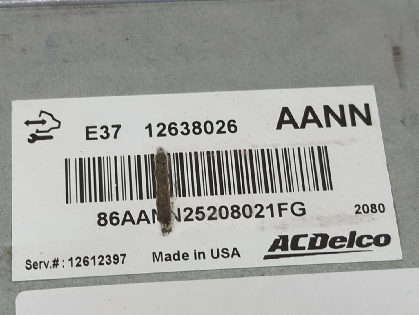 2007-2012 Chevrolet Malibu PCM Engine Control Computer ECU ECM PCU OEM P/N:12638026 12612397 Fits OEM Used Auto Parts - Oemu