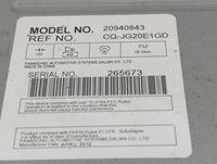 2009-2012 Chevrolet Malibu Radio AM FM Cd Player Receiver Replacement P/N:20940843 CQ-JG20E1GD Fits Fits 2009 2010 2011 2012