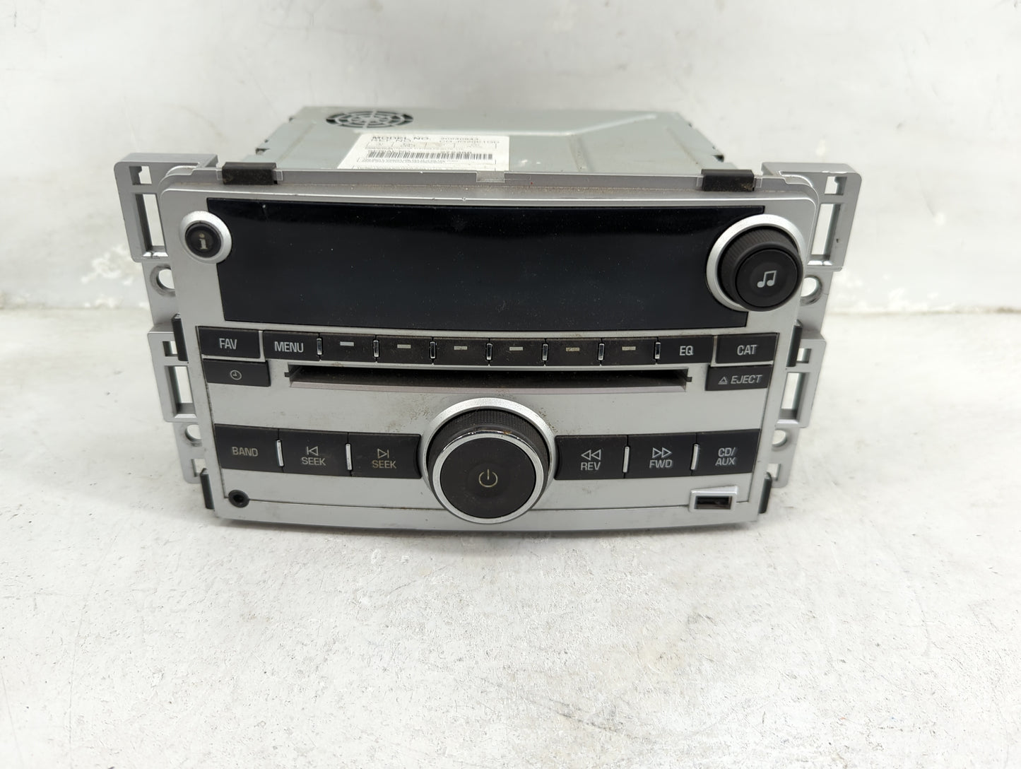 2009-2012 Chevrolet Malibu Radio AM FM Cd Player Receiver Replacement P/N:20940843 CQ-JG20E1GD Fits Fits 2009 2010 2011 2012