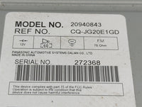 2009-2012 Chevrolet Malibu Radio AM FM Cd Player Receiver Replacement P/N:20940843 CQ-JG20E1GD Fits Fits 2009 2010 2011 2012