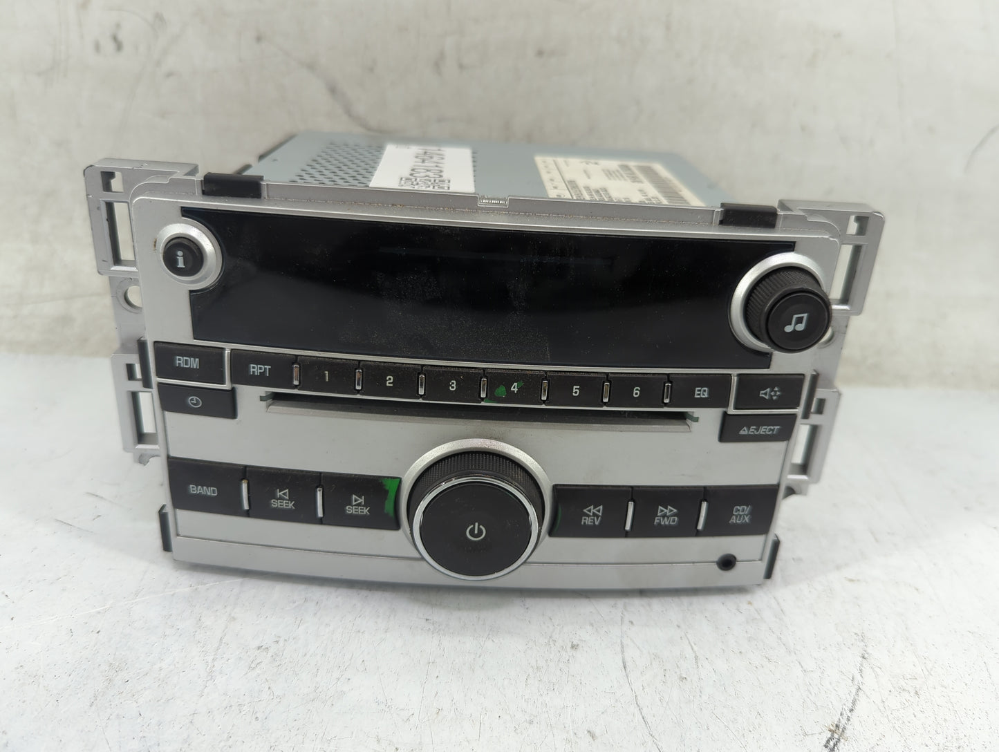 2009-2012 Chevrolet Malibu Radio AM FM Cd Player Receiver Replacement P/N:28152105 25833636 Fits Fits 2009 2010 2011 2012 OE