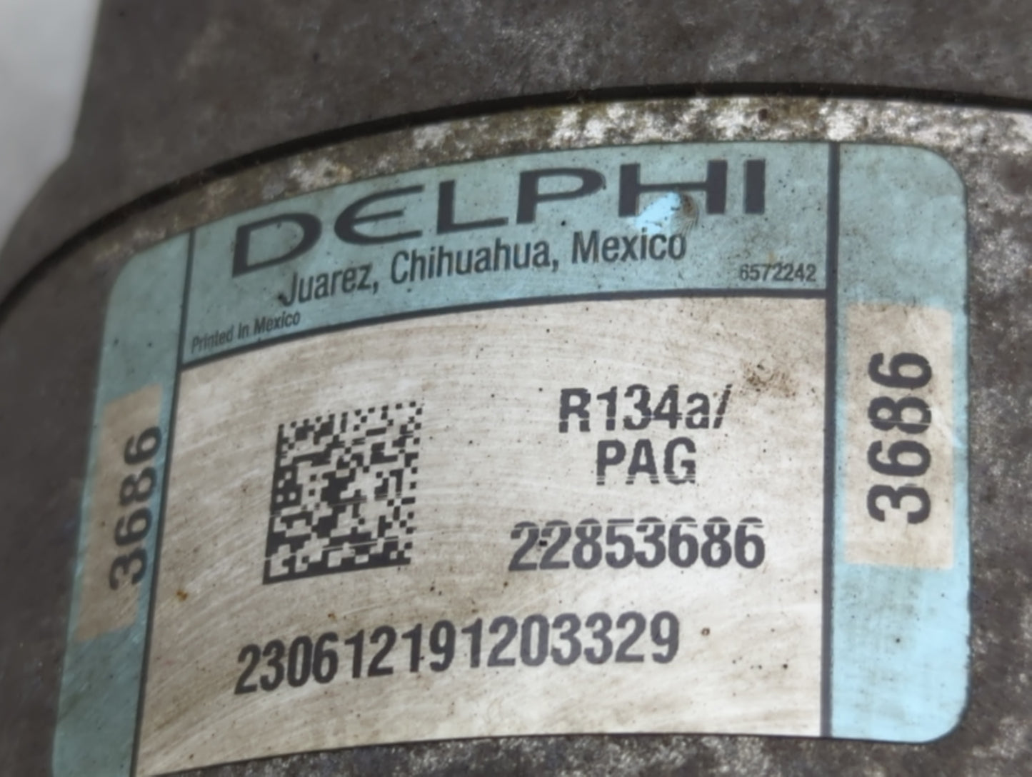2007-2012 Chevrolet Malibu Air Conditioning A/c Ac Compressor Oem 1466937 - Oemusedautoparts1.com