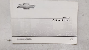 2012 Chevrolet Malibu Owners Manual Book Guide OEM Used Auto Parts - Oemusedautoparts1.com