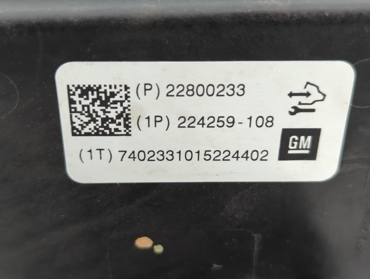 2012 Chevrolet Malibu Anti-Lock Brake ABS Pump Module Actuator OEM P/N:224259-108 22800233 Fits OEM Used Auto Parts - Oemuse