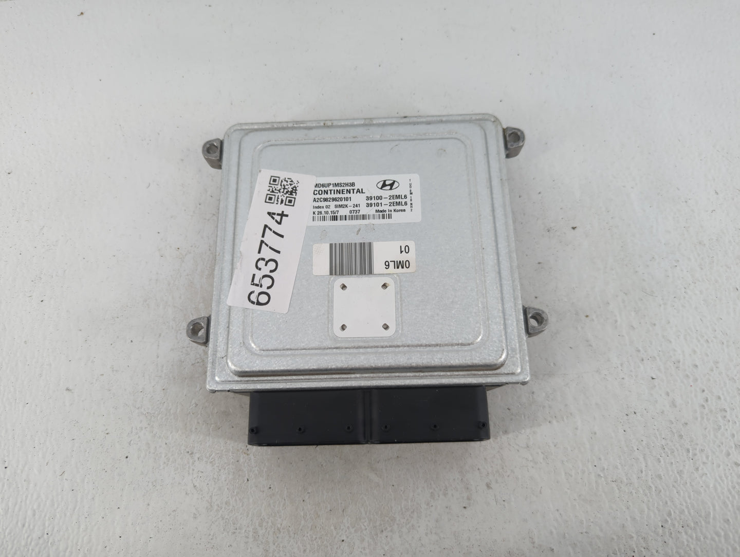 2007-2012 Chevrolet Malibu PCM Engine Control Computer ECU ECM PCU OEM P/N:39101-2EML6 39100-2EML6 Fits OEM Used Auto Parts 
