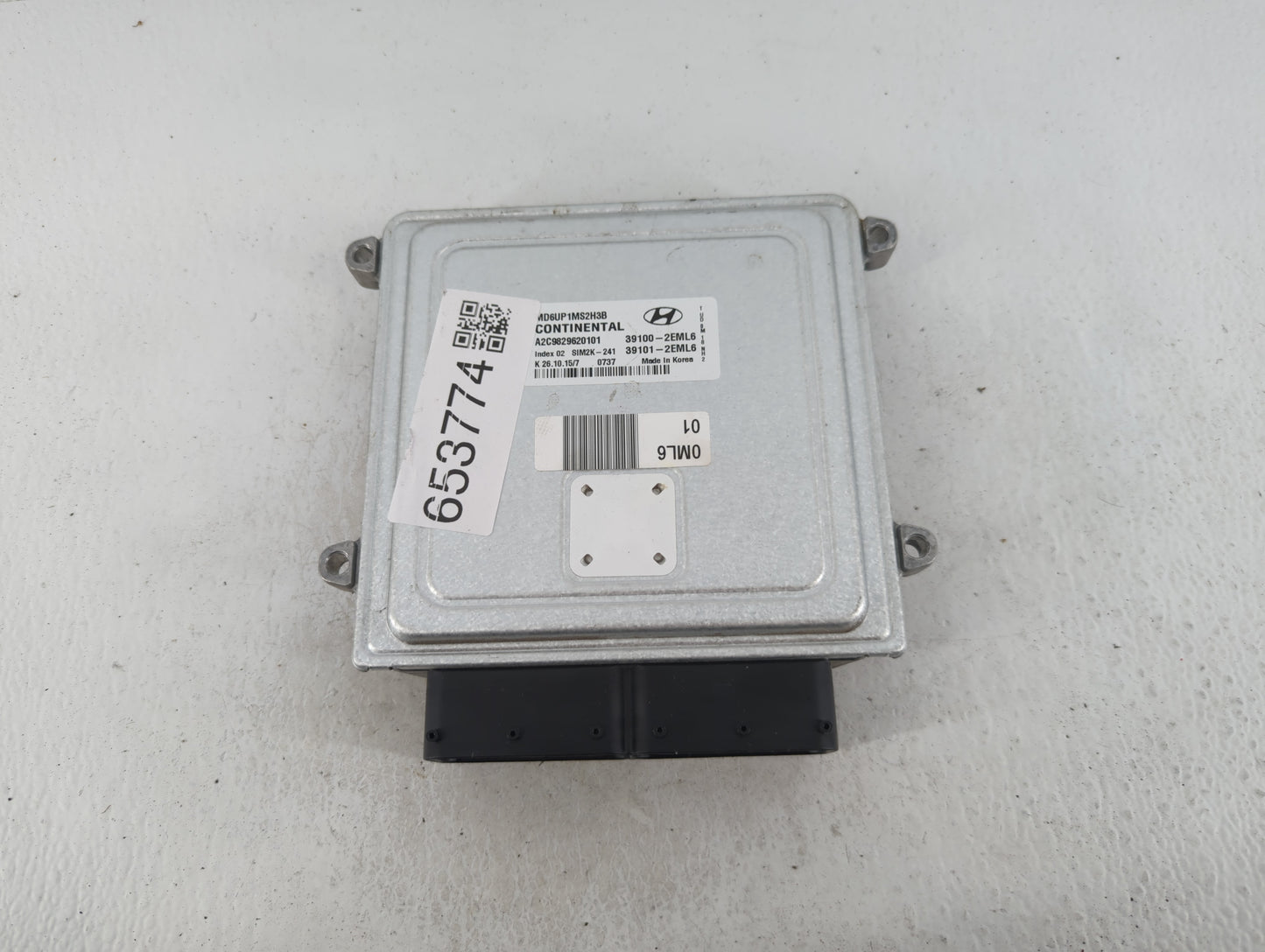 2007-2012 Chevrolet Malibu PCM Engine Control Computer ECU ECM PCU OEM P/N:39101-2EML6 39100-2EML6 Fits OEM Used Auto Parts 