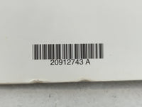 2012 Chevrolet Malibu Owners Manual Book Guide P/N:20912743 A OEM Used Auto Parts - Oemusedautoparts1.com