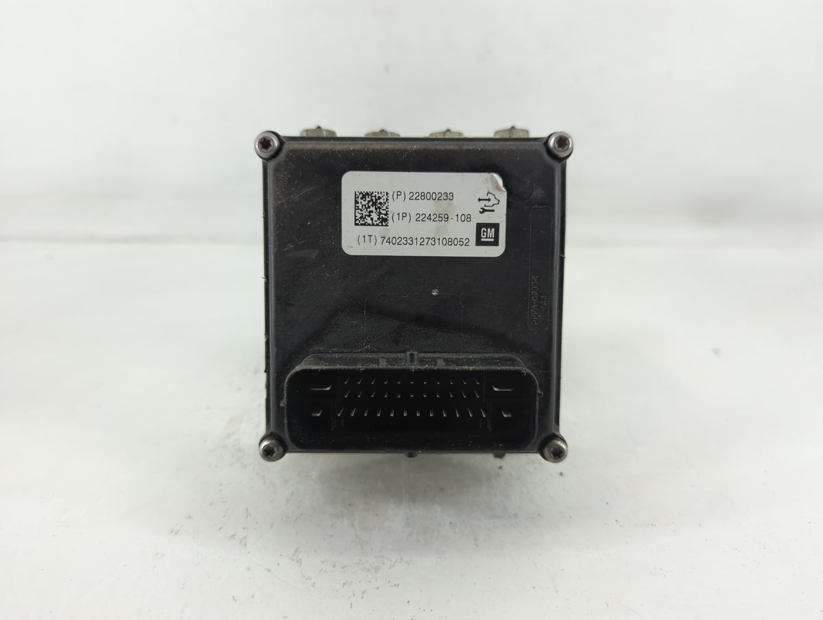 2012 Chevrolet Malibu Anti-Lock Brake ABS Pump Module Actuator OEM P/N:(P)22800233 Fits OEM Used Auto Parts - Oemusedautopar