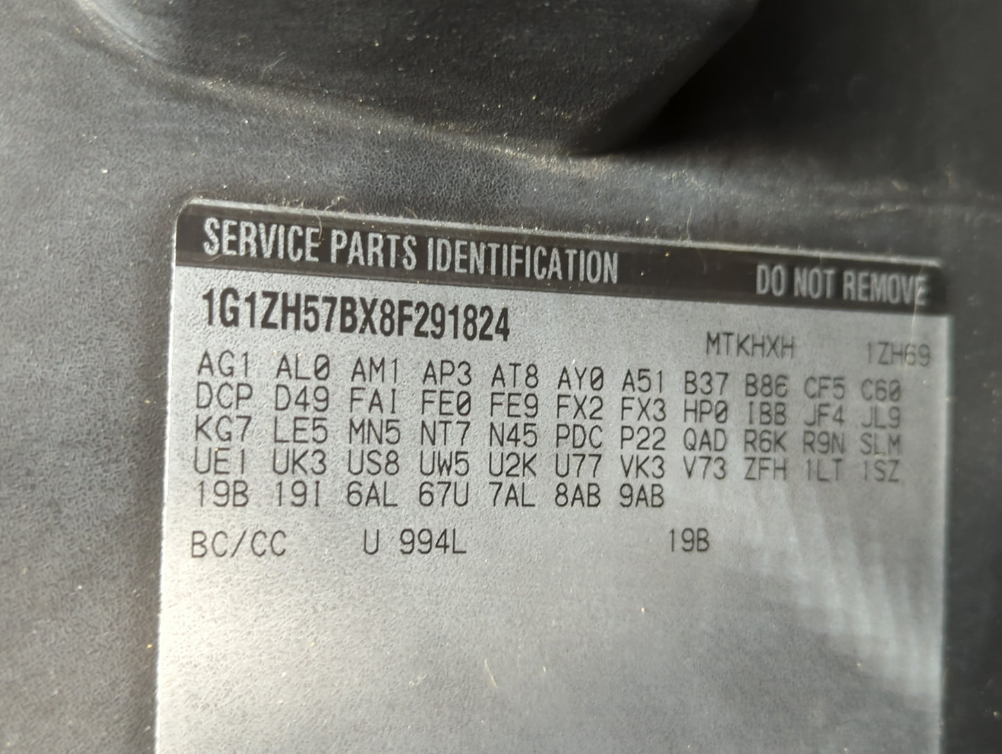 2012 Chevrolet Malibu Passenger Glove Box Door Storage Compartment - Oemusedautoparts1.com