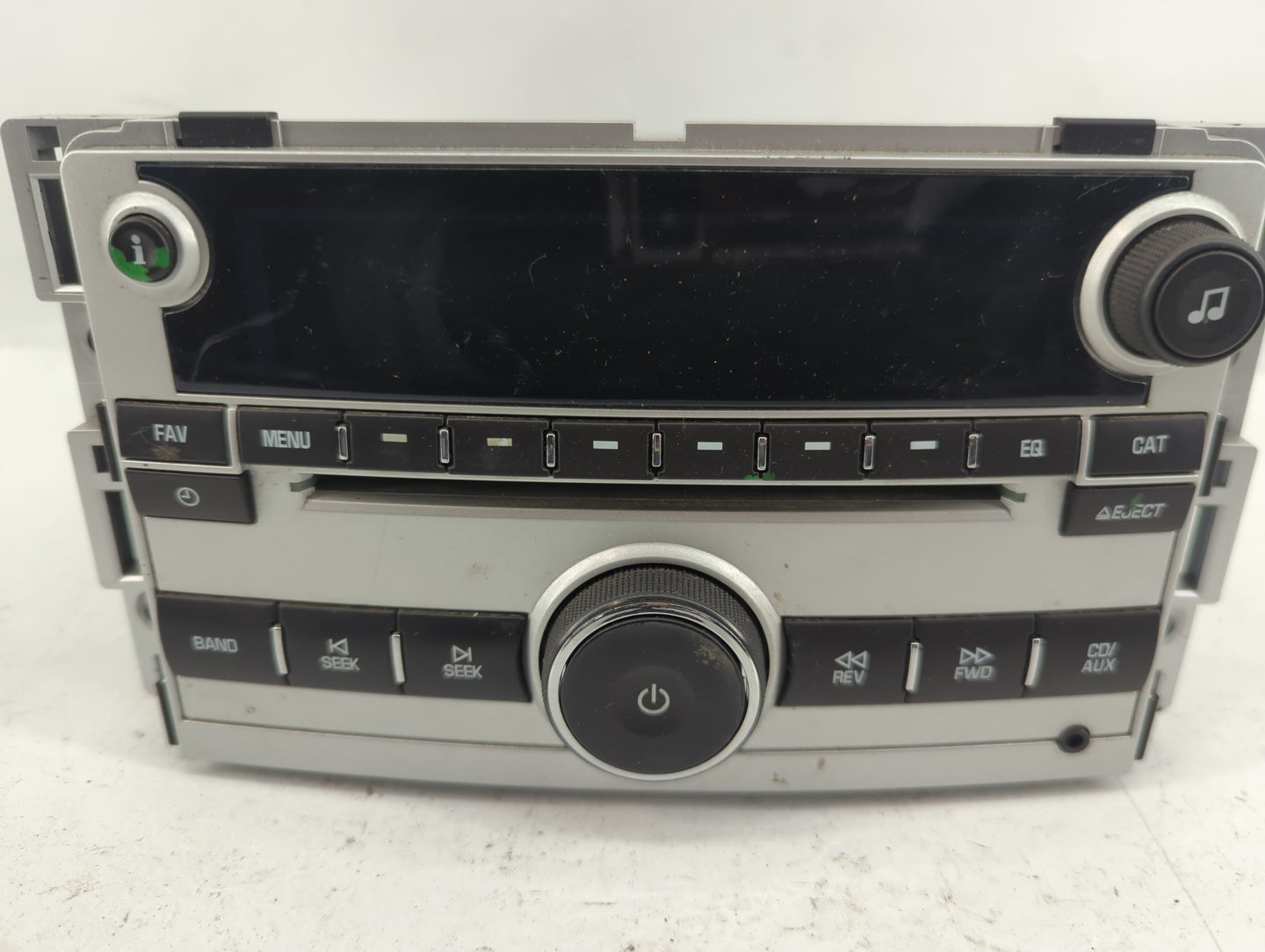 2009-2012 Chevrolet Malibu Radio AM FM Cd Player Receiver Replacement Fits Fits 2009 2010 2011 2012 OEM Used Auto Parts - Oe