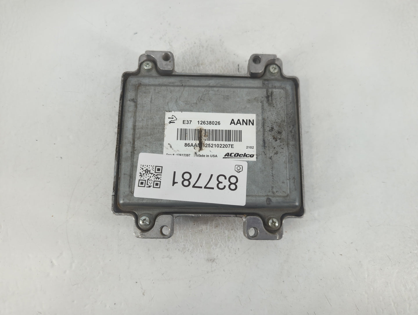 2007-2012 Chevrolet Malibu PCM Engine Control Computer ECU ECM PCU OEM P/N:E37 12638026 Fits Fits 2007 2008 2009 2010 2011 2