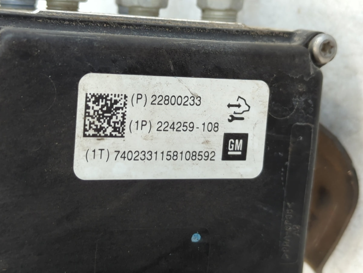 2012 Chevrolet Malibu Anti-Lock Brake ABS Pump Module Actuator OEM P/N:22800233 Fits OEM Used Auto Parts - Oemusedautoparts1