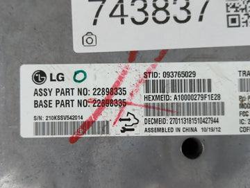 Chevrolet Silverado Bluetooth Phone Communication Control Module Ccm Oem
