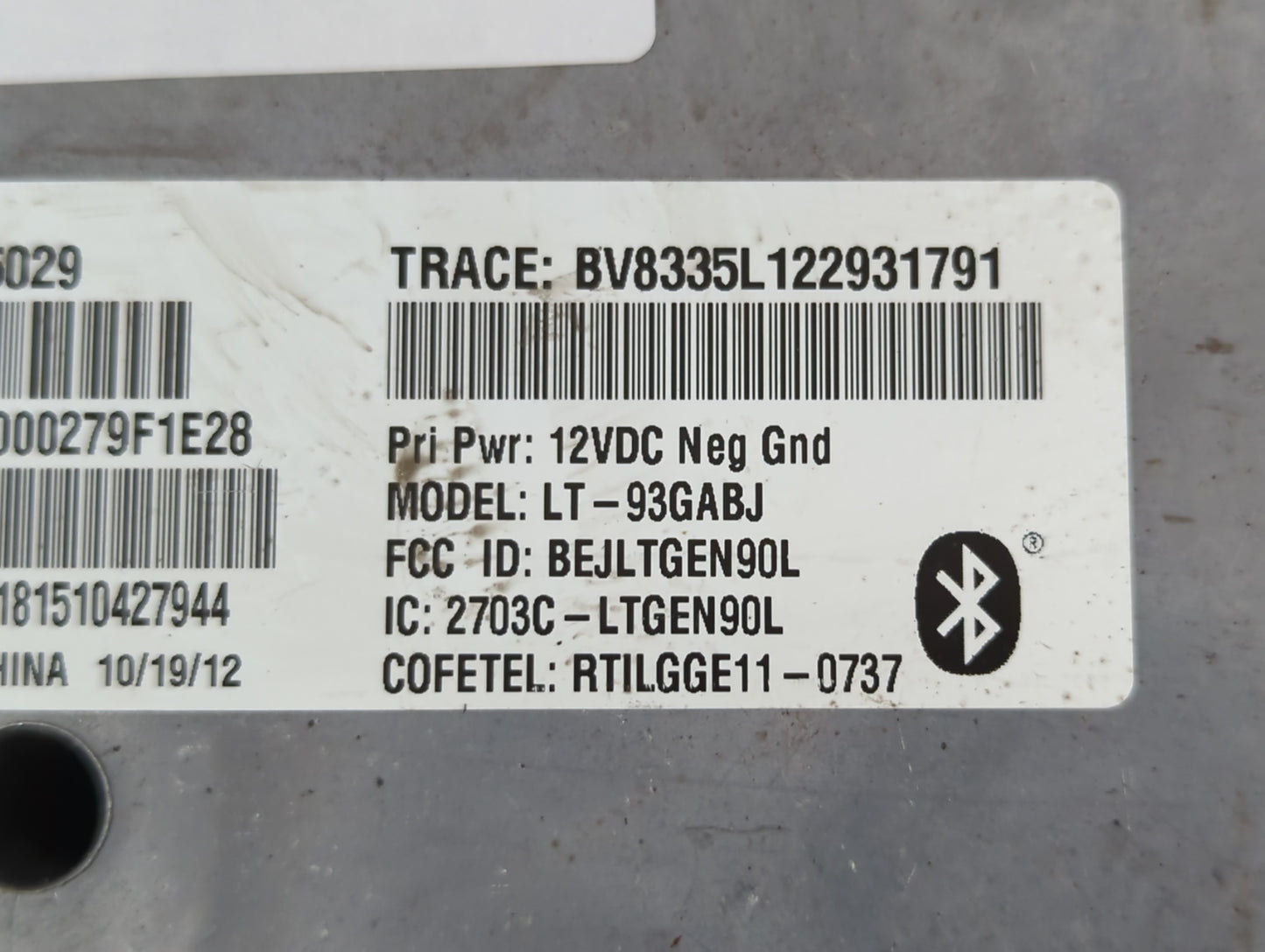 Chevrolet Silverado Bluetooth Phone Communication Control Module Ccm Oem - Oemusedautoparts1.com