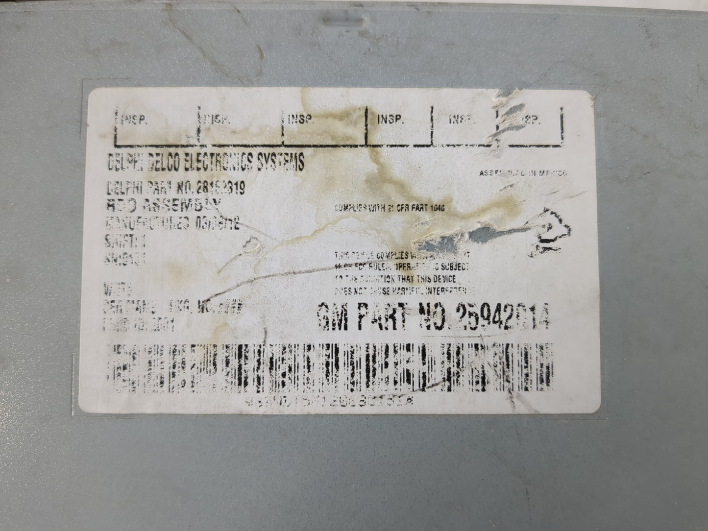 2010-2013 Chevrolet Silverado 1500 Radio AM FM Cd Player Receiver Replacement P/N:25942914 Fits OEM Used Auto Parts - Oemuse